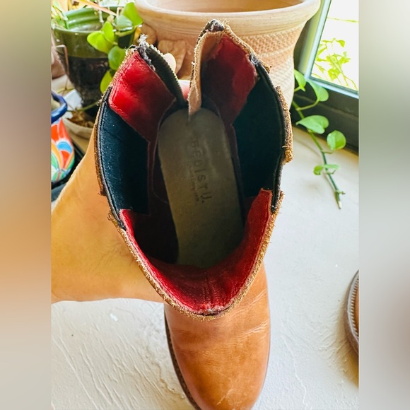 BED|STU Celestine Pecan Rustic Leather Booties Size 9 - Picture 11 of 15